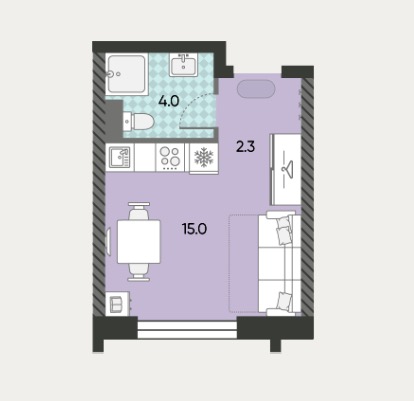 Планировка СТУДИЯ